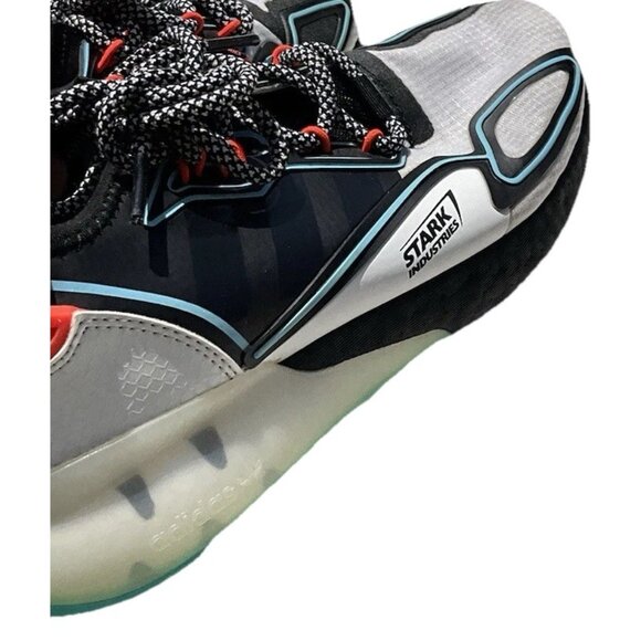 Adidas x Marvel ZX 2K Boost Stark Industries Men’s Size 6.5 White Disney RARE - Picture 5 of 15